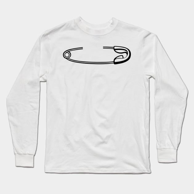 safety pin Long Sleeve T-Shirt by upcs